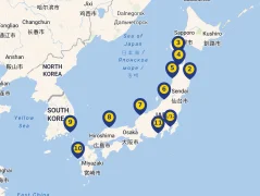 Mapa plavby