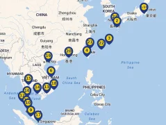 Mapa plavby