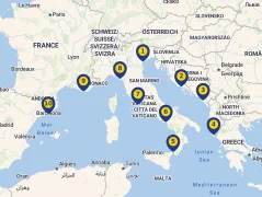 Mapa plavby