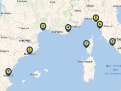 Mapa plavby