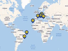 Mapa plavby