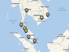 Mapa plavby