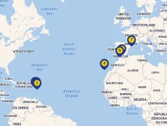 Mapa plavby