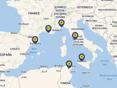 Mapa plavby