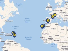 Mapa plavby