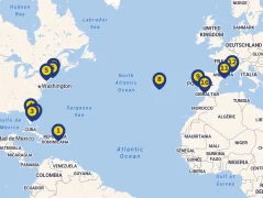 Mapa plavby