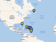 Mapa plavby
