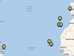 Mapa plavby