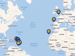 Mapa plavby