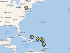 Mapa plavby