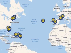 Mapa plavby