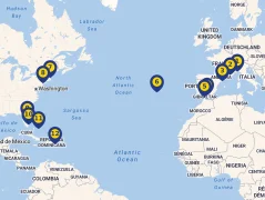 Mapa plavby