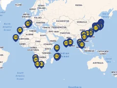 Mapa plavby