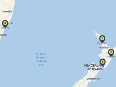 Mapa plavby
