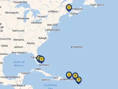 Mapa plavby