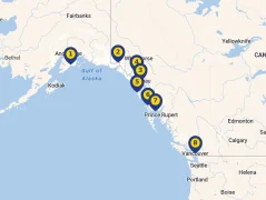 Mapa plavby