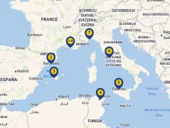 Mapa plavby