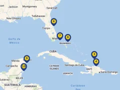 Mapa plavby