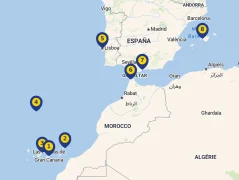 Mapa plavby