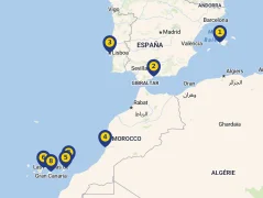 Mapa plavby