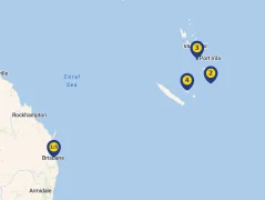 Mapa plavby