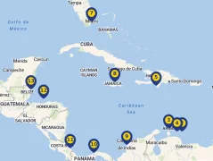 Mapa plavby