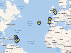 Mapa plavby