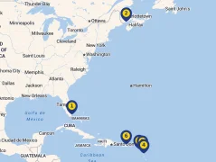 Mapa plavby