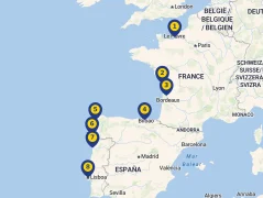 Mapa plavby