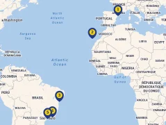 Mapa plavby
