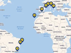 Mapa plavby