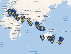 Mapa plavby