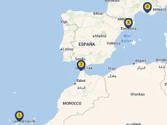 Mapa plavby