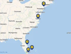 Mapa plavby