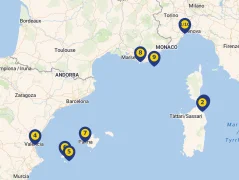 Mapa plavby