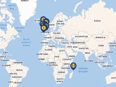 Mapa plavby