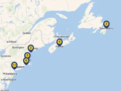 Mapa plavby