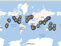 Mapa plavby