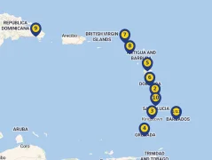 Mapa plavby